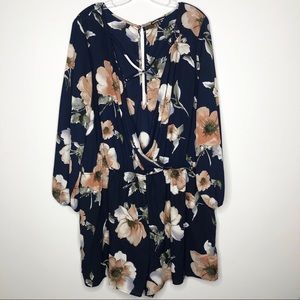 Plus Size Floral Romper